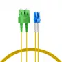 EFB Elektronik Duplex Jumper LC-SC/APC 9/125µm OS2 LSZH Gelb 2,0mm 35m