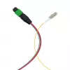 EFB MTP-M/LC 8-Faser Matrix Fanout-Kabel OS2 LSZH Gelb 0,4m