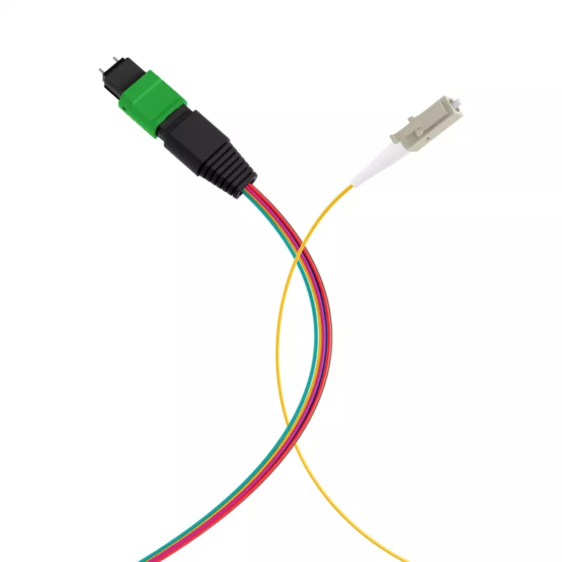 EFB MTP-M/LC 8-Faser Matrix Fanout-Kabel OS2 LSZH Gelb 0,4m