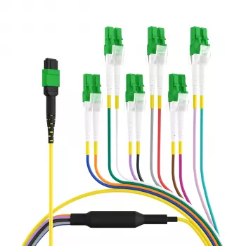 EFB Elektronik MTPF12LCAPC-2 - 2 m - OS2 - MTP - 12x LC Fiber Optic Breakout Cable
