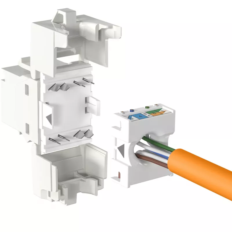 EFB Elektronik RJ45 Keystone UTP Cat.6A 500MHz Component Certified - Netzwerk - Video/Analog