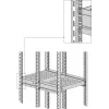 EFB Elektronik Heavy-Duty Pull-Out Shelf 6 x Side Mounting 140 kg RAL7035
