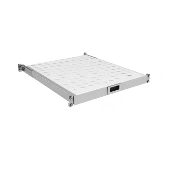 EFB-Elektronik 19 inch 1U Ausziehboden, einstellbare Einbautiefe 950-1050 mm, 30 kg Tragfähigkeit, Schranktiefe 1200 mm, RAL 7035 Lichtgrau