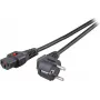 EFB Elektronik Power Cord CEE7/7 Angled 90° - C13 180° IEC Lock Black 5,0 m