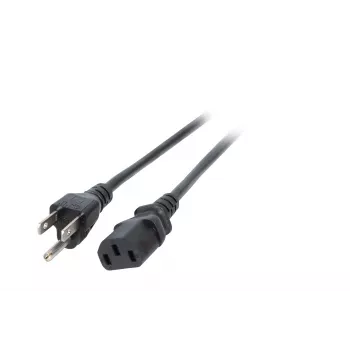EFB EK490.1,8V2 Netzkabel, Japan Typ B auf IEC C13, 1,8 m, Schwarz