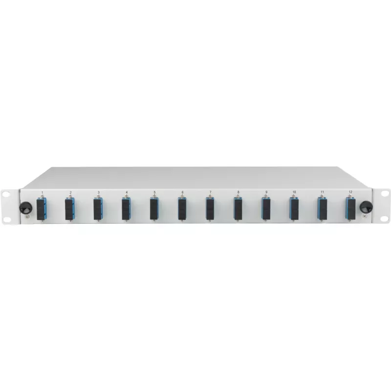 EFB Spleißbox SC OS2 ausziehbar 24 Pigtails 12 Kupplungen 1U Rack