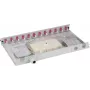 EFB-Elektronik B71901L12OM4 LC Spleißbox OM4 Multimode 12 Pigtails 6 Adapter Schiebefach 19 inch Rackmontage Grau Violett