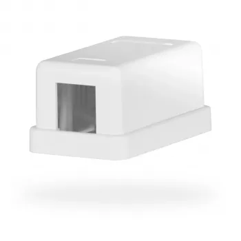 EFB Electronics Keystone Anschlussdose, 1 Port, Aufputz, Reinweiß, leeres Gehäuse