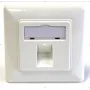 EFB Elektronik 1-Port Rahmenset für Keystone-Module, DIN 49075, Reinweiß (RAL 9010)