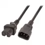 EFB Electronics Hot Appliance Verlängerungskabel C14 180° - C15 180° Schwarz 3 m 3 x 1,00 mm² VDE (EK585.3V2)