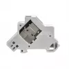 EFB Elektronik Keystone-Modulhalter 1-Port, für Hutschiene in Verteilerdosen, Kunststoff, Weiß (RAL 9010)