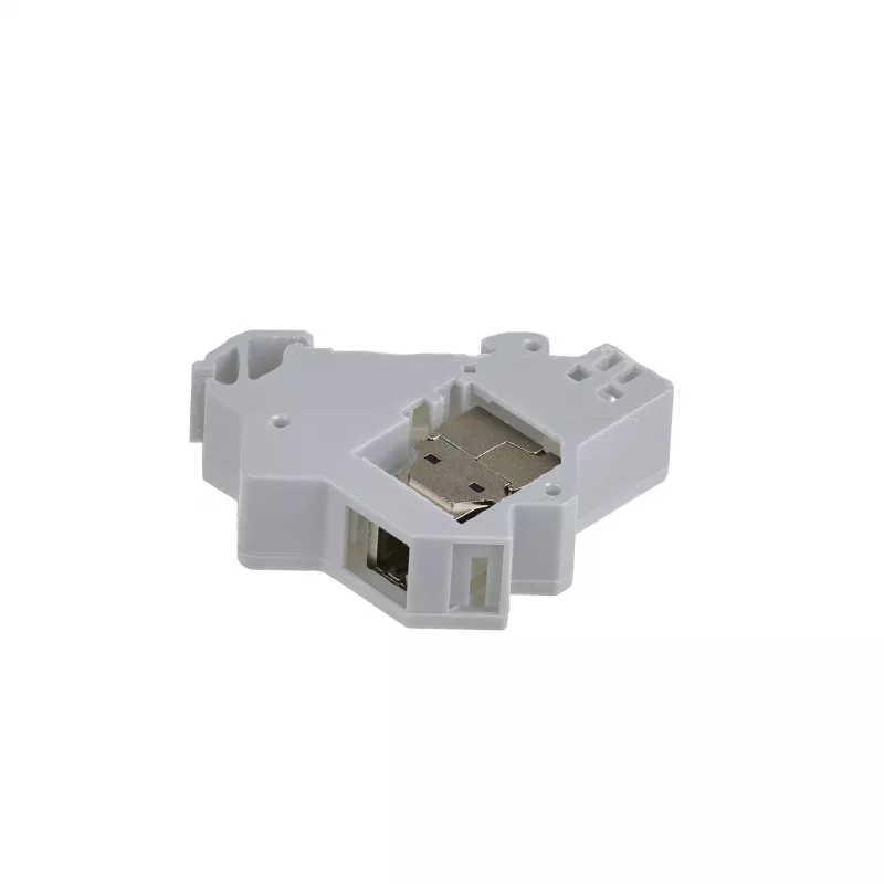 EFB Elektronik Keystone-Modulhalter 1-Port, für Hutschiene in Verteilerdosen, Kunststoff, Weiß (RAL 9010)