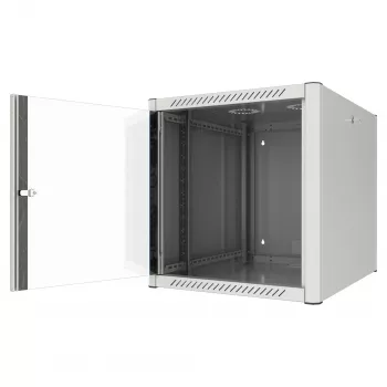 EFB Elektronik 19 inch Wandgehäuse 16U Tiefe 800mm vormontiert RAL7035 (691916GR.80)