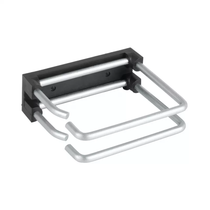 EFB 19 inch 2U Kabelmanagement-Panel mit 5 x Metall-Doppelhalterungen 75 mm RAL9005 (699983TS.1)