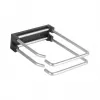 EFB 19 inch 2U Cable Management Panel, 5 x Double Metal Brackets 110 mm, Front Panel RAL9005 (699983TS.2)
