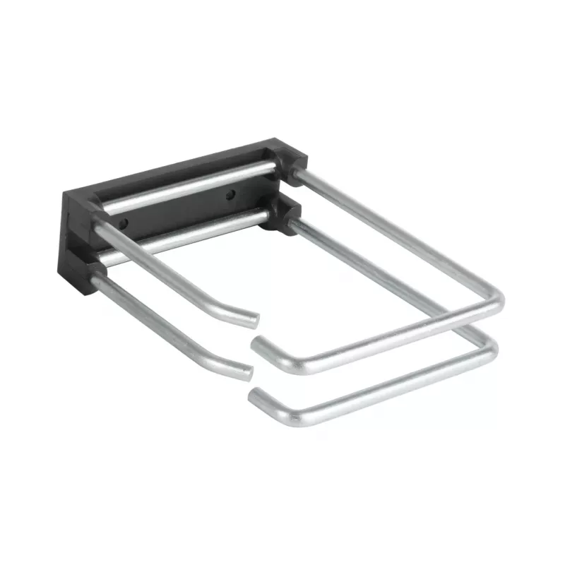 EFB 19 inch 2U Cable Management Panel, 5 x Double Metal Brackets 110 mm, Front Panel RAL9005 (699983TS.2)