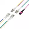 EFB ELEKTRONIK MPO-PLUS(F)-LC Trunk Cable OM4 8 Fasern Typ B LSZH Erikaviolett 3m
