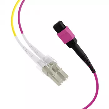 EFB ELEKTRONIK MPO-PLUS(F)-LC Trunk Cable OM4 8 Fasern Typ B LSZH Erika-violett 5m