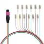 EFB ELEKTRONIK MPO-PLUS(M)-LC Fanout-Kabel OM4 12 Fasern Typ B LSZH Erika-Violett 0,4 m