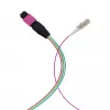 EFB ELEKTRONIK MPO-PLUS(M)-LC Fanout-Kabel OM4 12 Fasern Typ B LSZH Erika-Violett 0,4 m