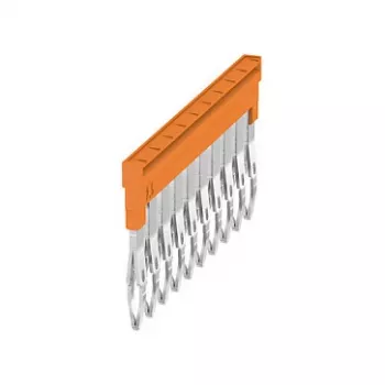 Weidmüller ZQV 2.5N/10 Querverbinder, 10-polig, 2,5 mm², orange, Wemid, V0, 48,7 mm, 20 Stück