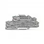 WAGO 2003-6646 Mehrstufige Installationsklemme, N/L/PE, 2,5 mm², Push-in CAGE CLAMP, Grau