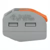 WAGO 222-412 2-Leiter Verbindungsklemme, grau/transparent, 32A, 400V