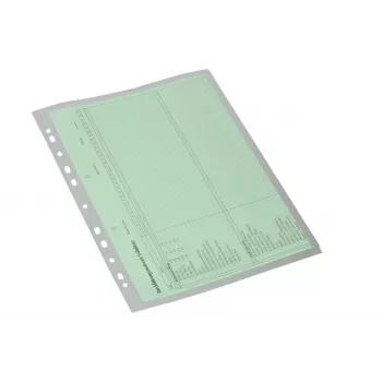 Eichner 10 Dokumenten-Organisationshüllen Transparent Glatt A4