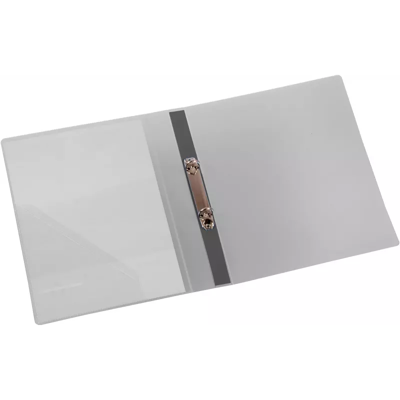 Eichner Präsentations-Ringordner 2-Ringe Grau-Transparent