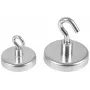 Eichner Magnet-Haken Silber, Metall Ø 3,6 x 1,7 cm, 5 Stück