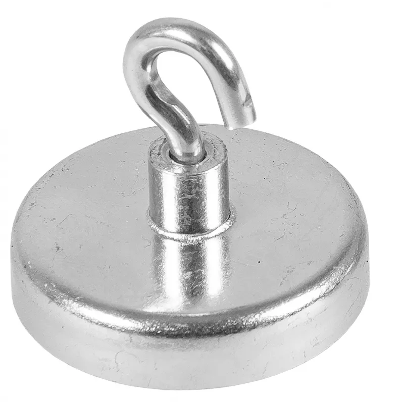 Eichner Magnet-Haken Silber, Metall Ø 3,6 x 1,7 cm, 5 Stück