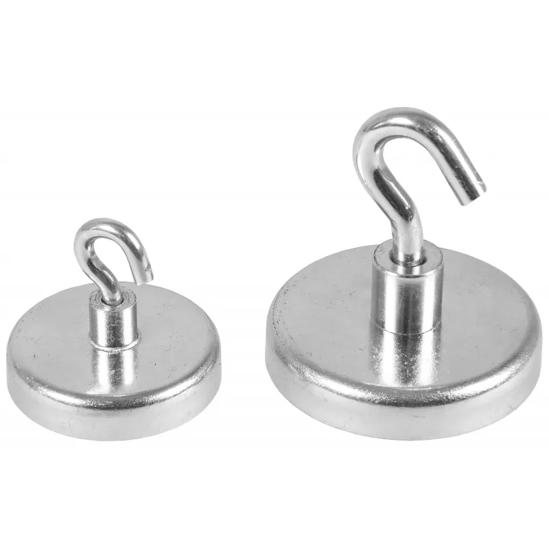 Eichner Magnet-Haken Silber, Metall Ø 3,6 x 1,7 cm, 5 Stück