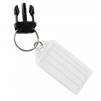 Eichner Schlüsselring mit Clip Schwarz