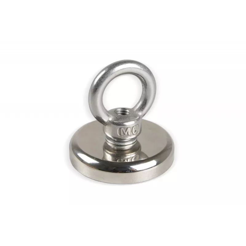 Eichner Ösenmagnete Silber, Metall Ø 2,5 x 7,7 cm, 5 Stück