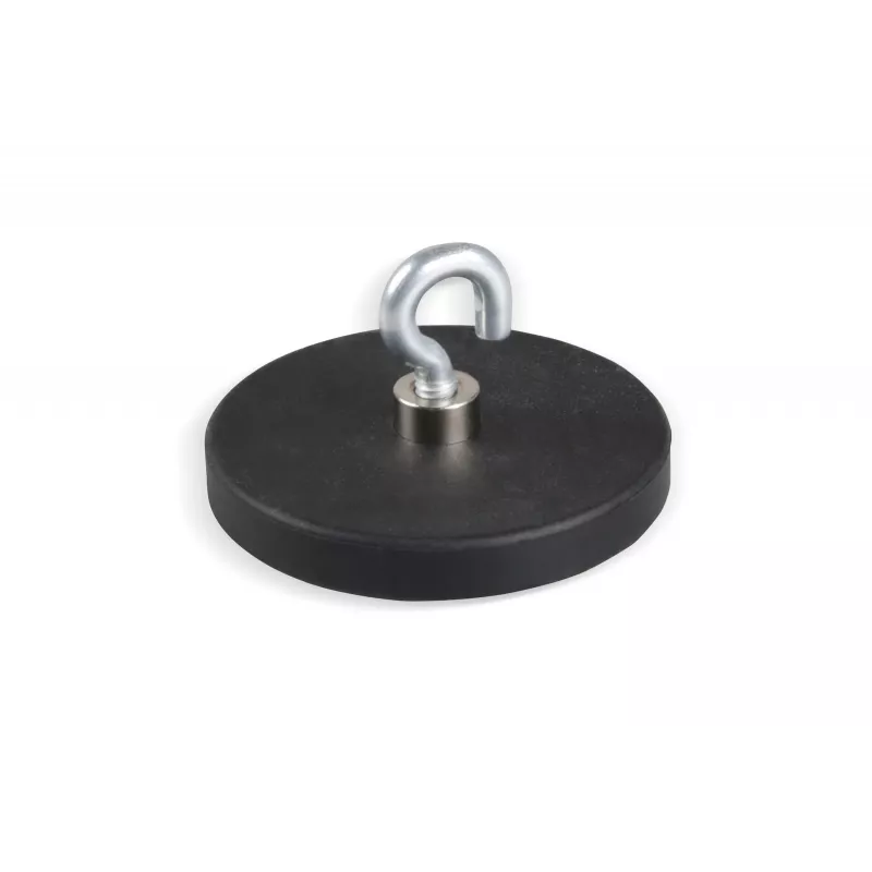 Eichner Magnet-Haken Schwarz, Metall Ø 4,3 x 6,0 cm, 5 Stück