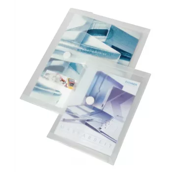 Eichner 10 transparente glatte Dokumentenhüllen A4