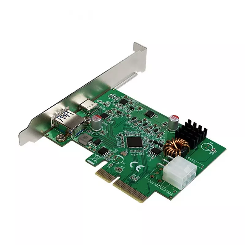 LogiLink PCI Express USB 3.2 Karte, 5 Gbps, 2 externe + 3 interne USB-A-Anschlüsse