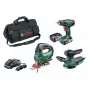 BOSCH PSR 1800 Li-2 + PST 18 Li + AdvancedOrbit 18 Akku-Werkzeugset 18 V, 2 Akkus (06039A310W)