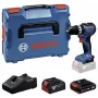 Bosch Professional GSB 18V-52 Akku-Schlagbohrschrauber mit 2 Akkus 18V in L-BOXX (Retail)