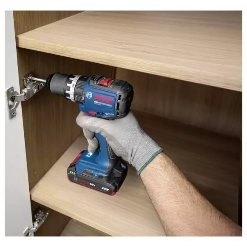 Bosch Professional GSB 18V-52 Akku-Schlagbohrschrauber mit 2 Akkus 18V in L-BOXX (Retail)