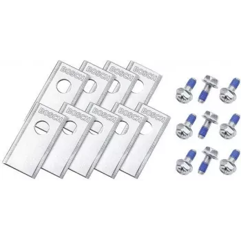 Bosch VISIMOW18V Ersatzmesser-Set (3 Klingen) - Echtes Zubehör für Akku-Rasenmäher