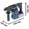 BOSCH POWERTOOLS Combo Kit 18V Akku-Bohrschrauber, Schlagschrauber, Bohrhammer, Winkelschleifer (4-Tool Kit)