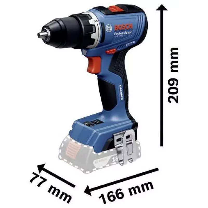 BOSCH POWERTOOLS Combo Kit 18V Akku-Bohrschrauber, Schlagschrauber, Bohrhammer, Winkelschleifer (4-Tool Kit)