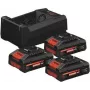 BOSCH 0615V0005X 3x EXBA 18V 4.0Ah + GAL 12V/18V-80 Ladegerät-Set