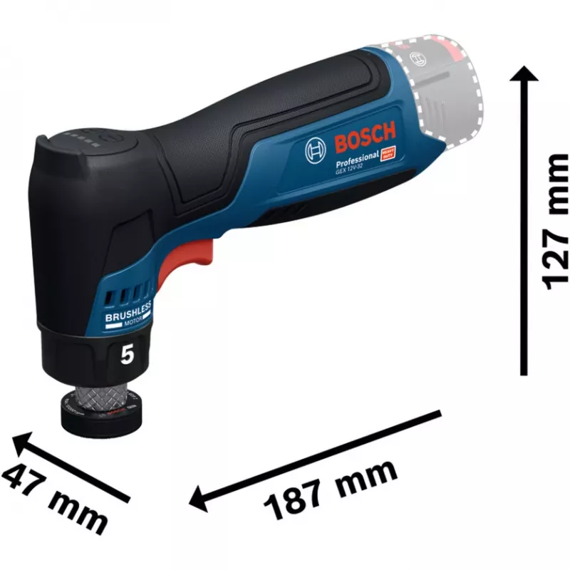 BOSCH PowerTools Akku-Exzenterschleifer GEX 12V-32 mm (Einzelhandel)