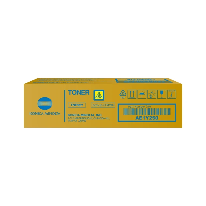Konica Minolta TNP-92Y Gelbe Tonerkartusche AE1Y250 für bizhub C3120i