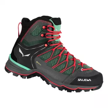 Salewa Mountain Trainer Lite Mid GTX Women's Hiking Boots - Cactus/Fluo Coral - EU 40.5