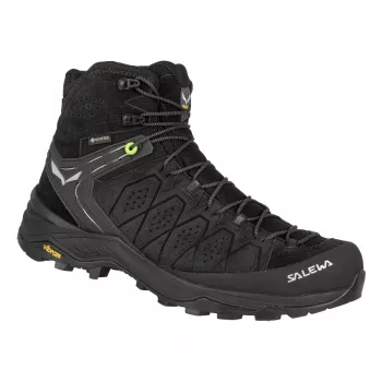 Salewa Alp Trainer 2 Mid GTX Wanderschuhe - Schwarz/Schwarz - UK 8 (EU 42)