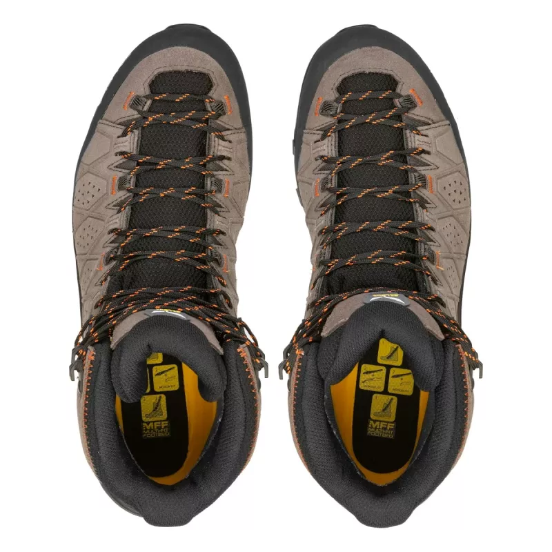 SALEWA Alp Trainer 2 Mid GTX Wanderschuhe - Walnut/Fluo Orange - UK 9.5 (EU 44)