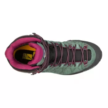 SALEWA Alp Trainer 2 Mid GTX Damen-Wanderschuhe - Duck Green / Rhododendron - UK 4 (EU 36,5)